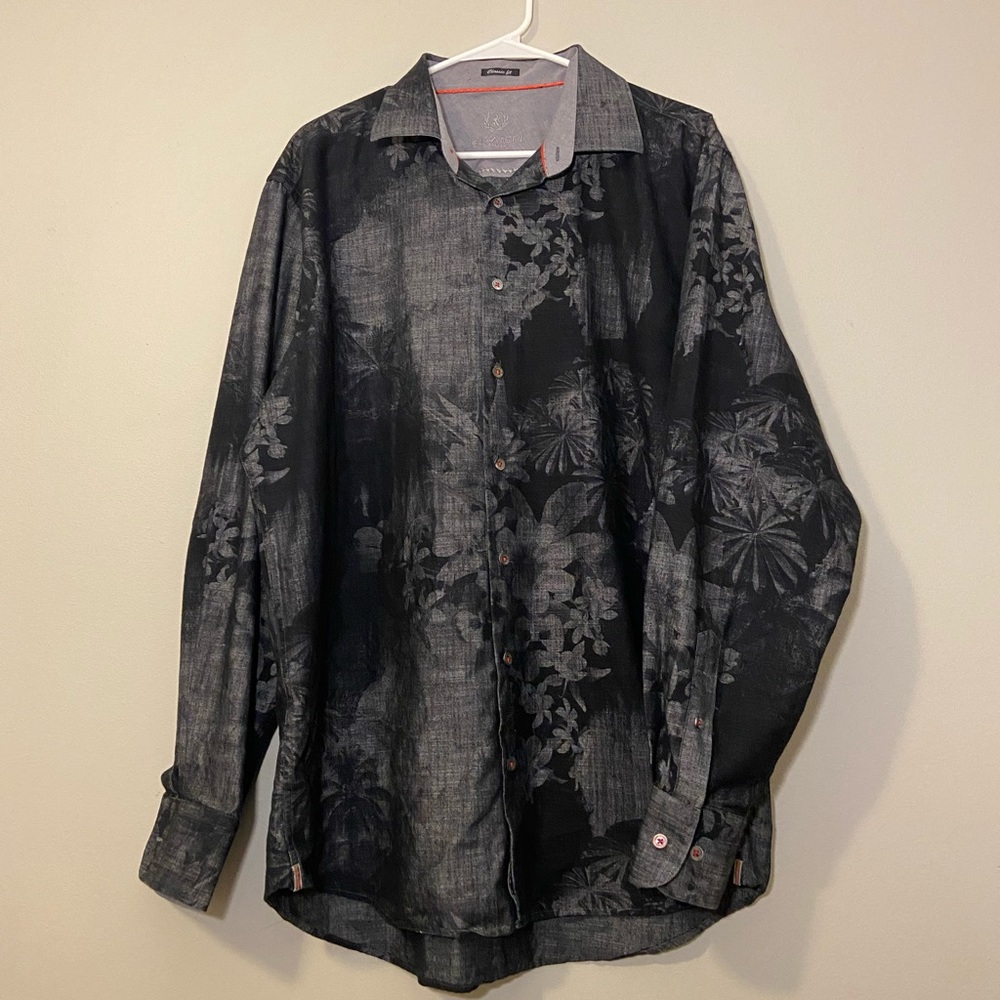 Bugatchi Uomo shaped fit Men’s Button Down Long Sleeve 2x